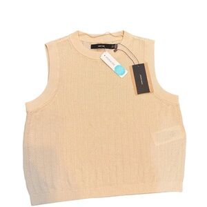 Vero Moda Cream Knit Tank Top